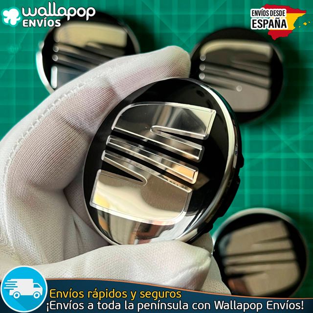 X4 Tapacubos Sea 55mm Emblemas Tapas Bujes Llantas