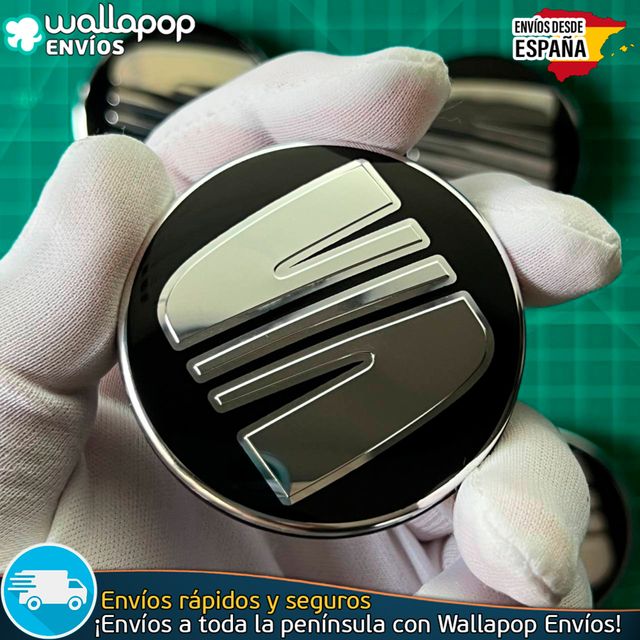 X4 Tapacubos Sea 55mm Emblemas Tapas Bujes Llantas