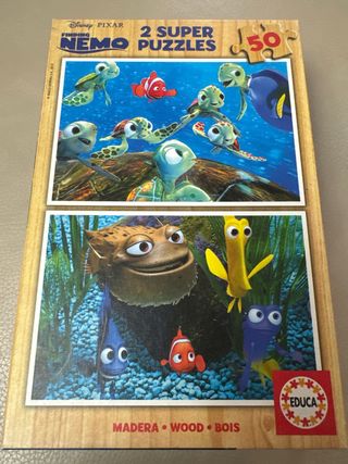 Puzzle nemo 2x50. Madera. 