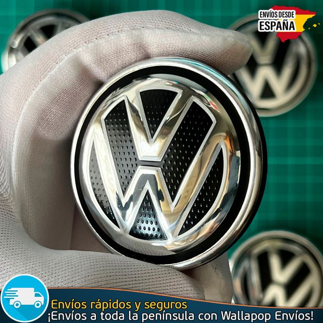 4 Tapacubos Volkswagen 55mm Tapa Buje 6C0601171XQI