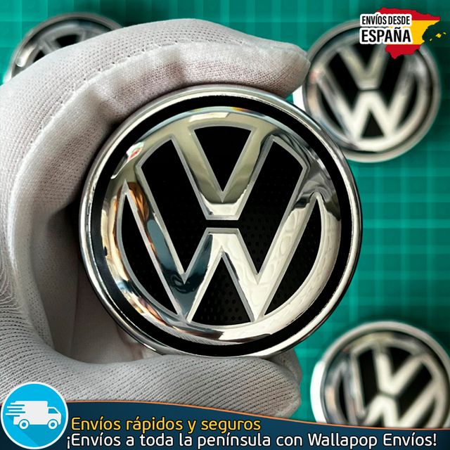 4 Tapacubos Volkswagen 55mm Tapa Buje 6C0601171XQI