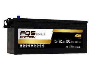 FQS180AGM.3 - Batería Agm B 12v 180Ah 1150A En + I