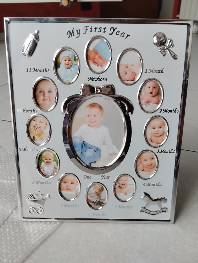 Cornice portafoto neonato nuova