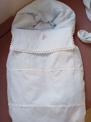 Funda (garnitura), colcha, lazos capazo 