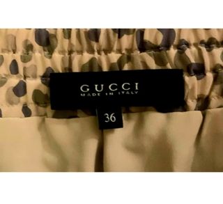 Minifalda Gucci de seda print leopardo S
