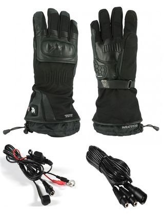 GUANTES MOTO CALEFACTABLES VQUATTRO+CABLEADO 2XL