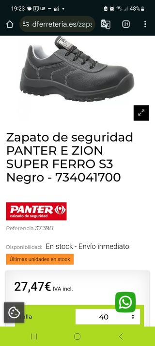 Zapatos seguridad