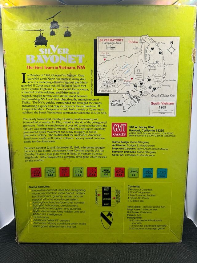 Silver Bayonet de GMT Games (1990) - Juego de Mesa