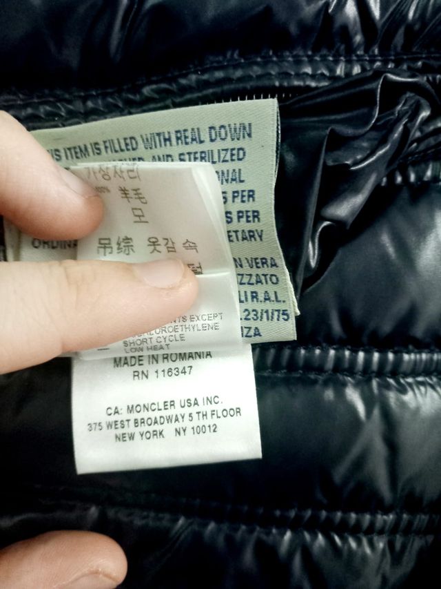 Piumino Moncler uomo, colore blu, taglia 3