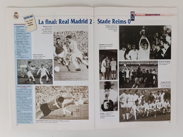 ÁLBUM HISTORIA LAS 7 COPAS DE EUROPA REAL MADRID
