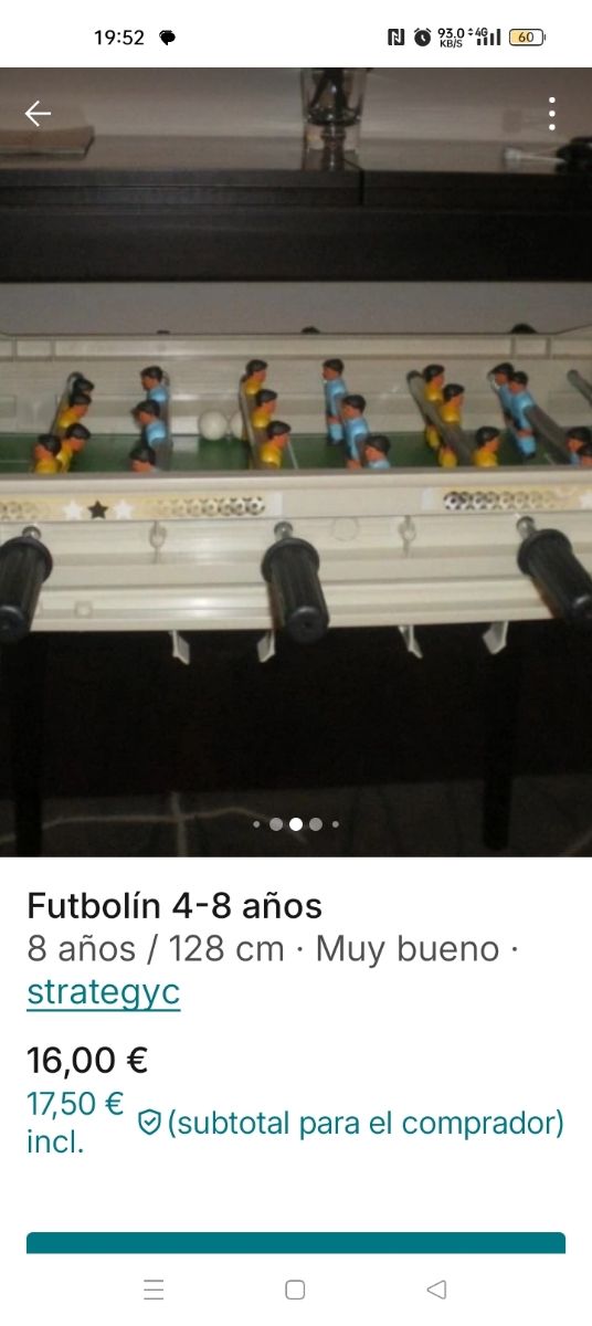 Futbolín para niños 4-8 años