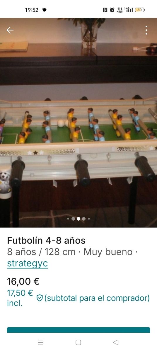 Futbolín para niños 4-8 años