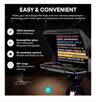 TELEPROMPTER 12''