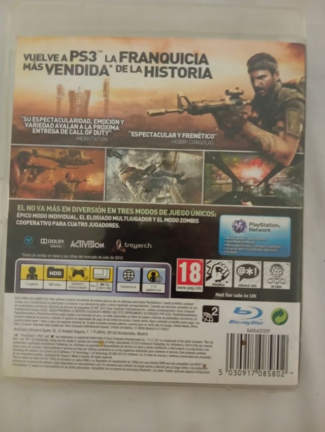Il disco PS3 di Call of Duty Black Ops non funziona