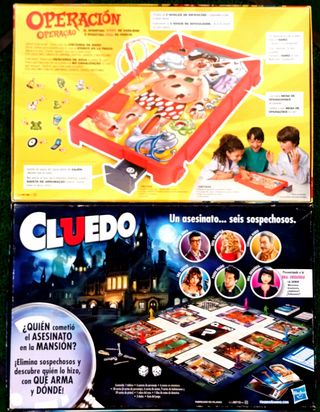 JUEGOS CLUEDO-OPERACIÓN. JUEGOS DE MESA