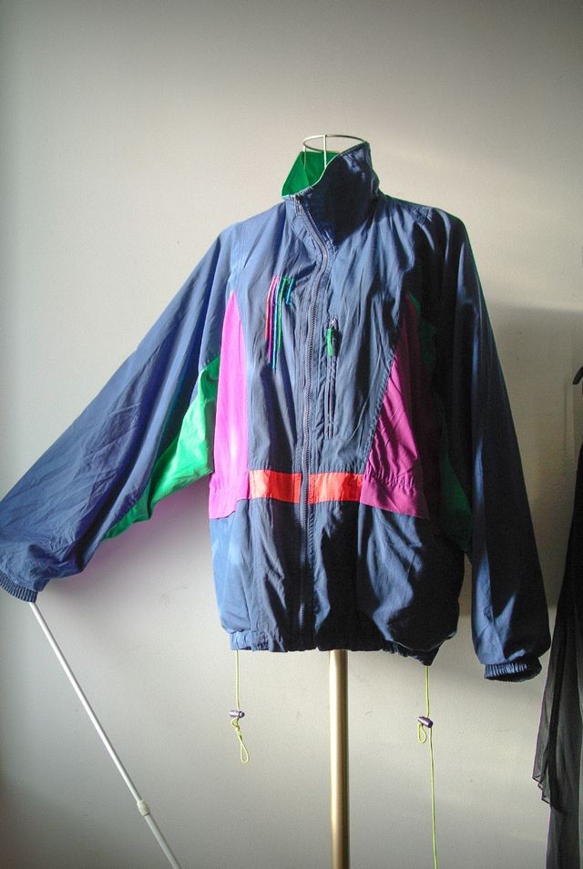 Giacca Lotto vintage 80s colorblock