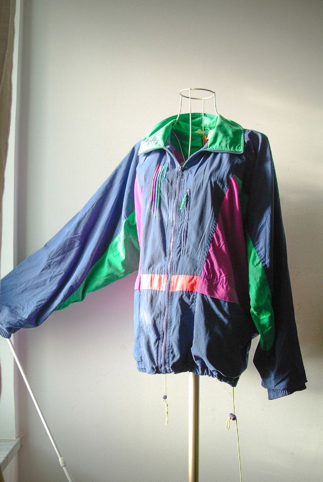 Giacca Lotto vintage 80s colorblock
