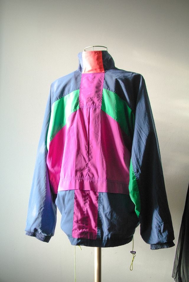 Giacca Lotto vintage 80s colorblock
