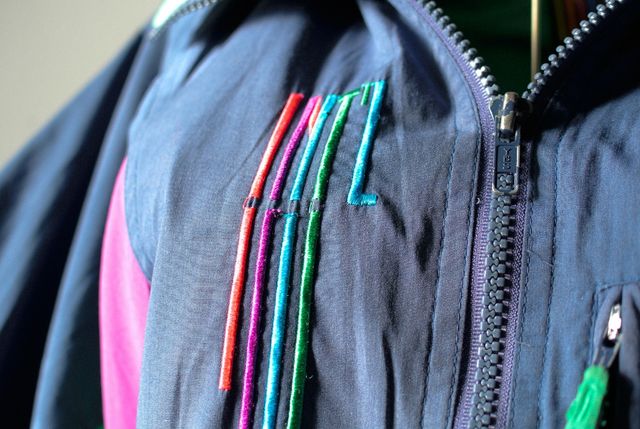 Giacca Lotto vintage 80s colorblock