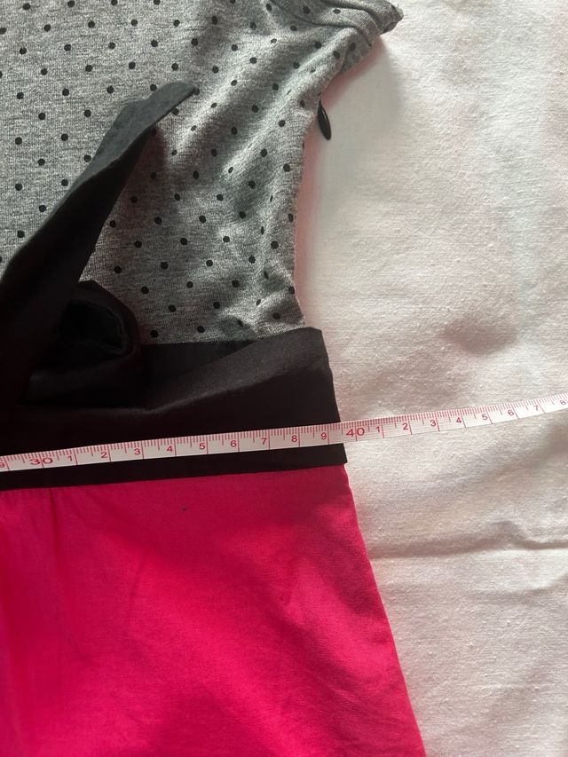 Vestido corto Promod rosa y negro