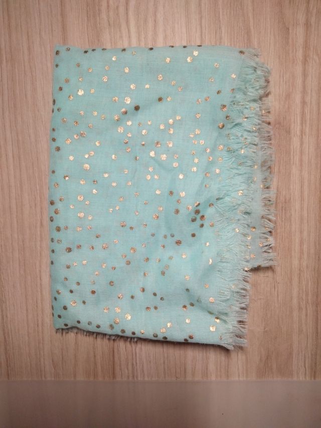 Pañuelo azul verdoso