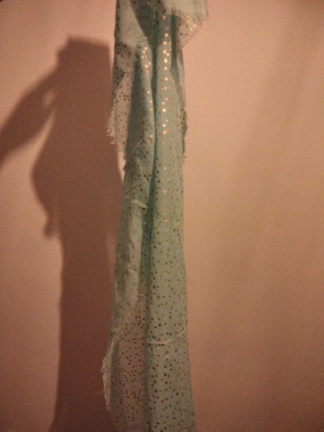 Pañuelo azul verdoso