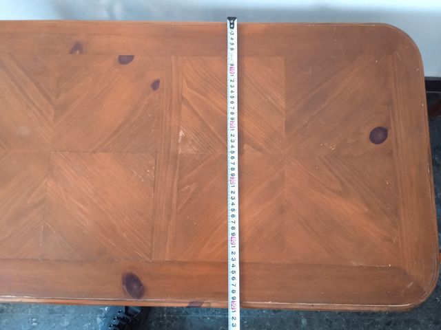 MESA CENTRO SALÓN REGULABLE MADERA METAL