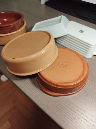 6 contenitori eleganti di ceramica