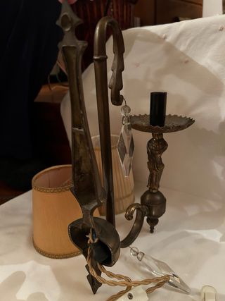 Coppia applique da parete originali anni 50