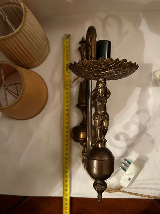 Coppia applique da parete originali anni 50