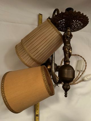 Coppia applique da parete originali anni 50