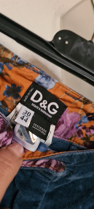 Dolce e gabbana pantaloni velluto