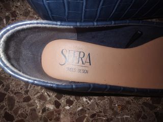 Zapatos bailarinas salón azul T.40 Nuevo
