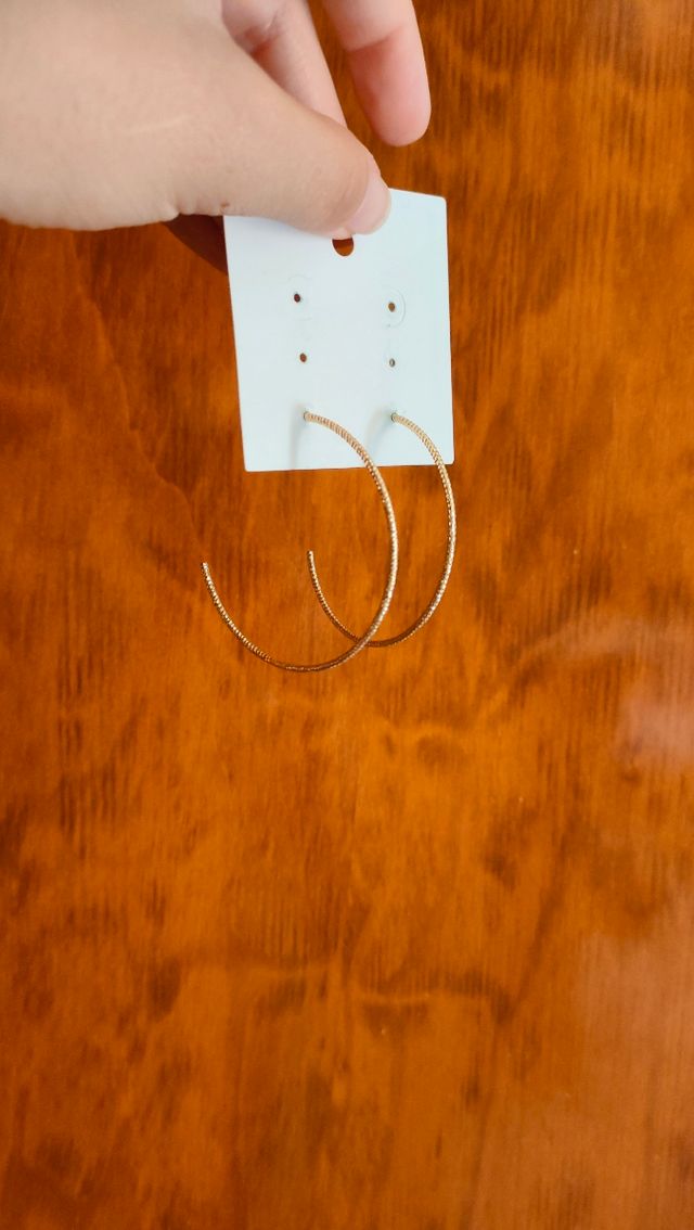 Pendientes aro dorado