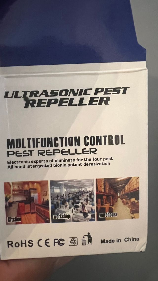 Repelente de plagas ultrasonico