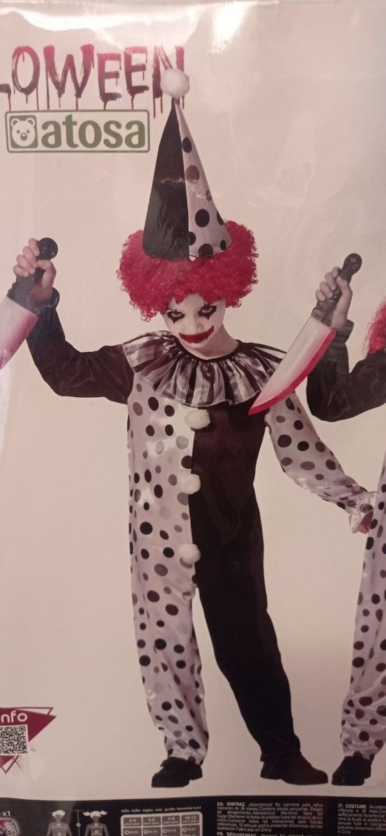 DISFRAZ PAYASO HALLOWEEN
