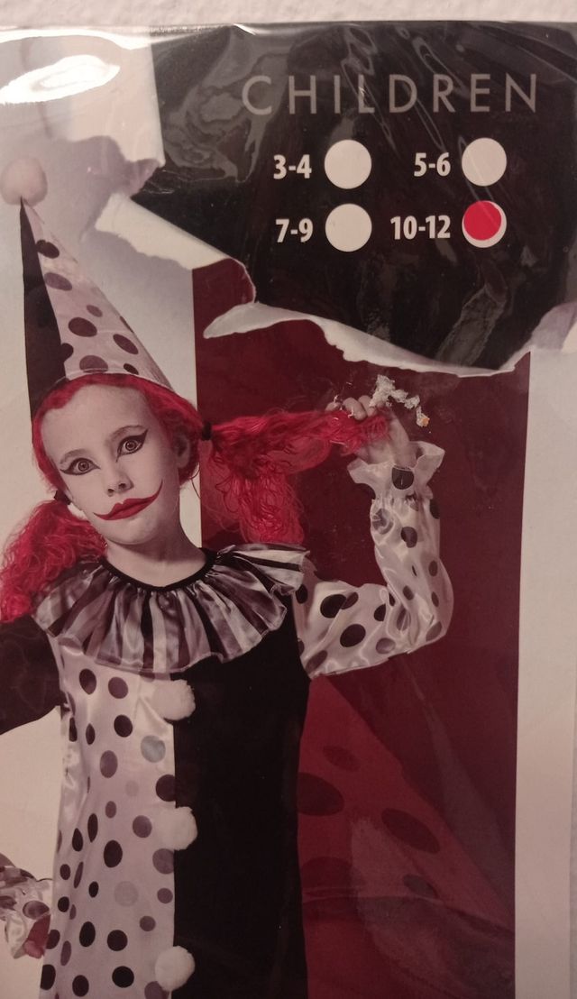 DISFRAZ PAYASO HALLOWEEN