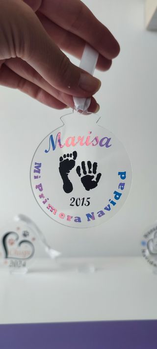 bola Personalizada"Primera Navidad de Nuestro bebé