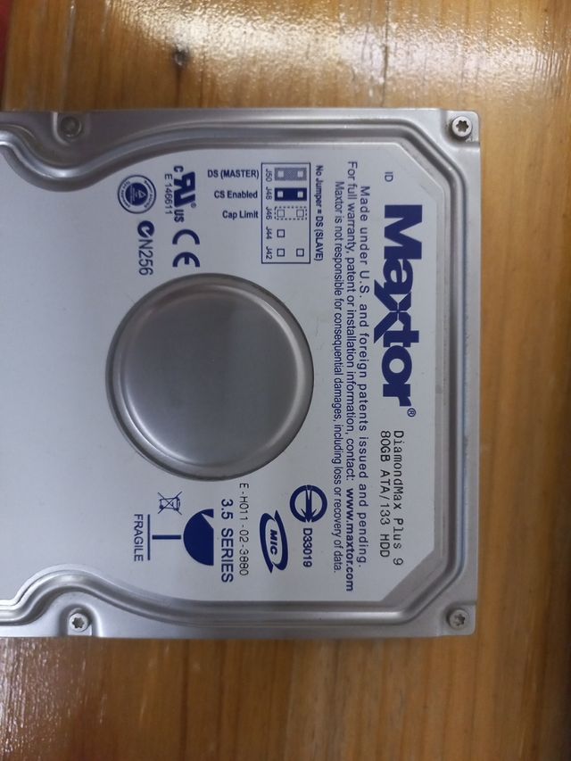 Hard disk Maxtor 80GB