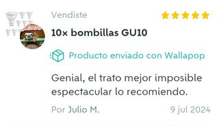 Bombillas GU10 10×12W