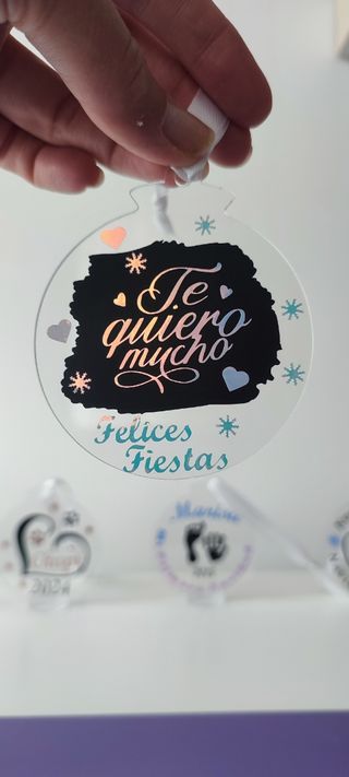 Bola Navidad "Te quiero Mucho" personalizada