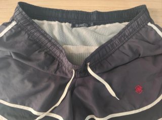 Bañador retro en negro de Di Prego talla L. Hombre