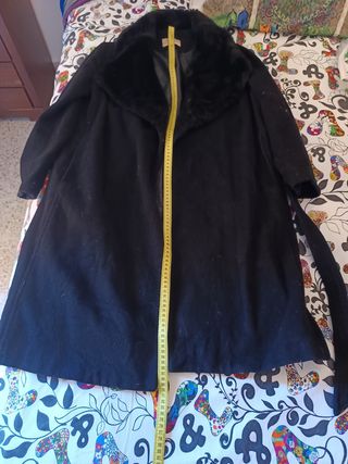Abrigo paño Negro 