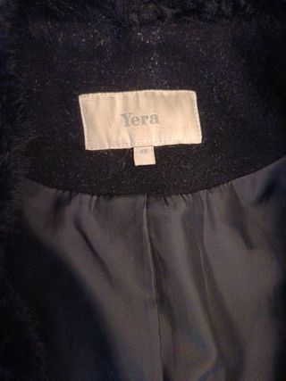 Abrigo paño Negro 