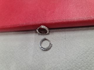 Pendientes de aro brillantes