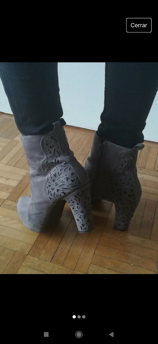 Botines grises Naf Naf . 38