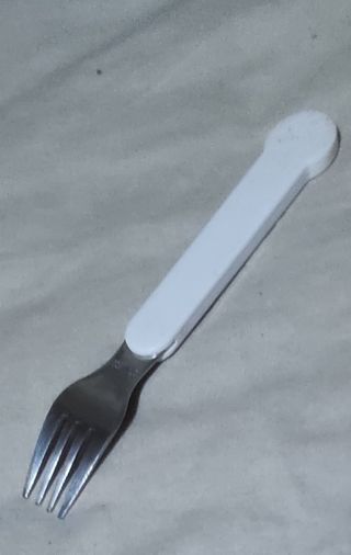 bandeja infantil, tenedor, rollo, molde osito