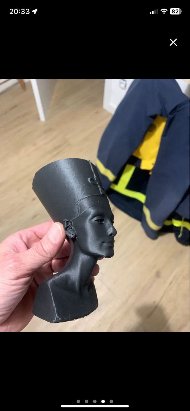 Busto nefertiti 15cm impreso 3d