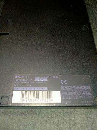 Ps2 slim con pack de 4 juegos