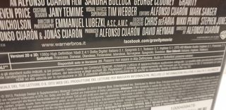 GRAVITY BLURAY 3D + 2D ITA - ESP - ENG - FRA